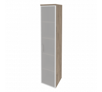 Шкаф высокий узкий правый (1 высокий фасад стекло в раме) O.SU-1.10R(R)