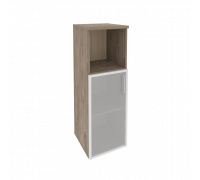 Шкаф средний узкий левый (1 низкий фасад стекло в раме) O.SU-2.2R(L)