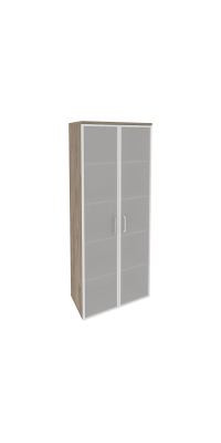 Шкаф высокий широкий O.ST-1.10R white/black Onix