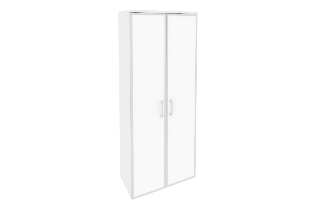 Шкаф высокий широкий O.ST-1.10R white/black Onix