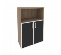 Шкаф средний широкий O.ST-2.2R white/black