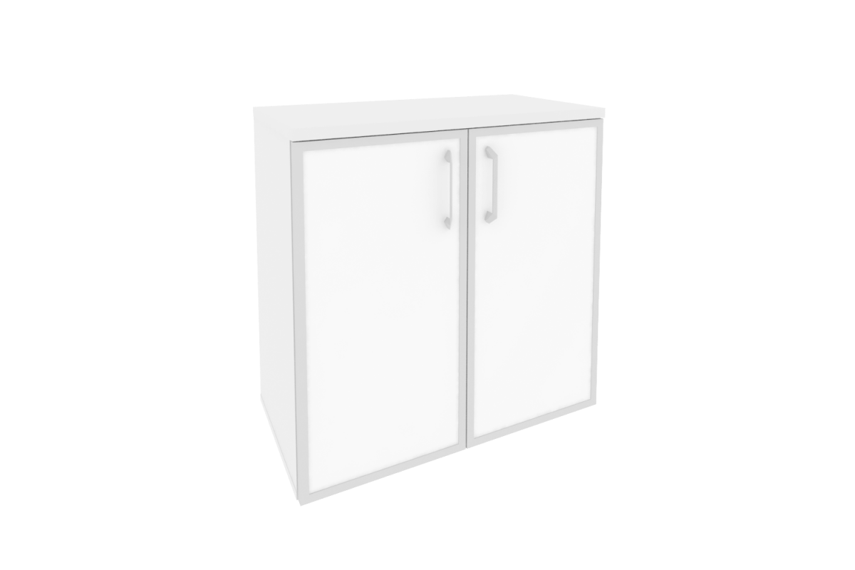 Шкаф низкий широкий O.ST-3.2R white/black Onix