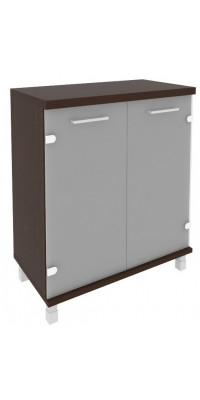 Шкаф низкий широкий (2 низкие двери стекло) KST-3.2