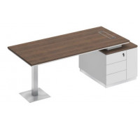 Стол руководителя на опорной тумбе (левый/правый) СИ 106