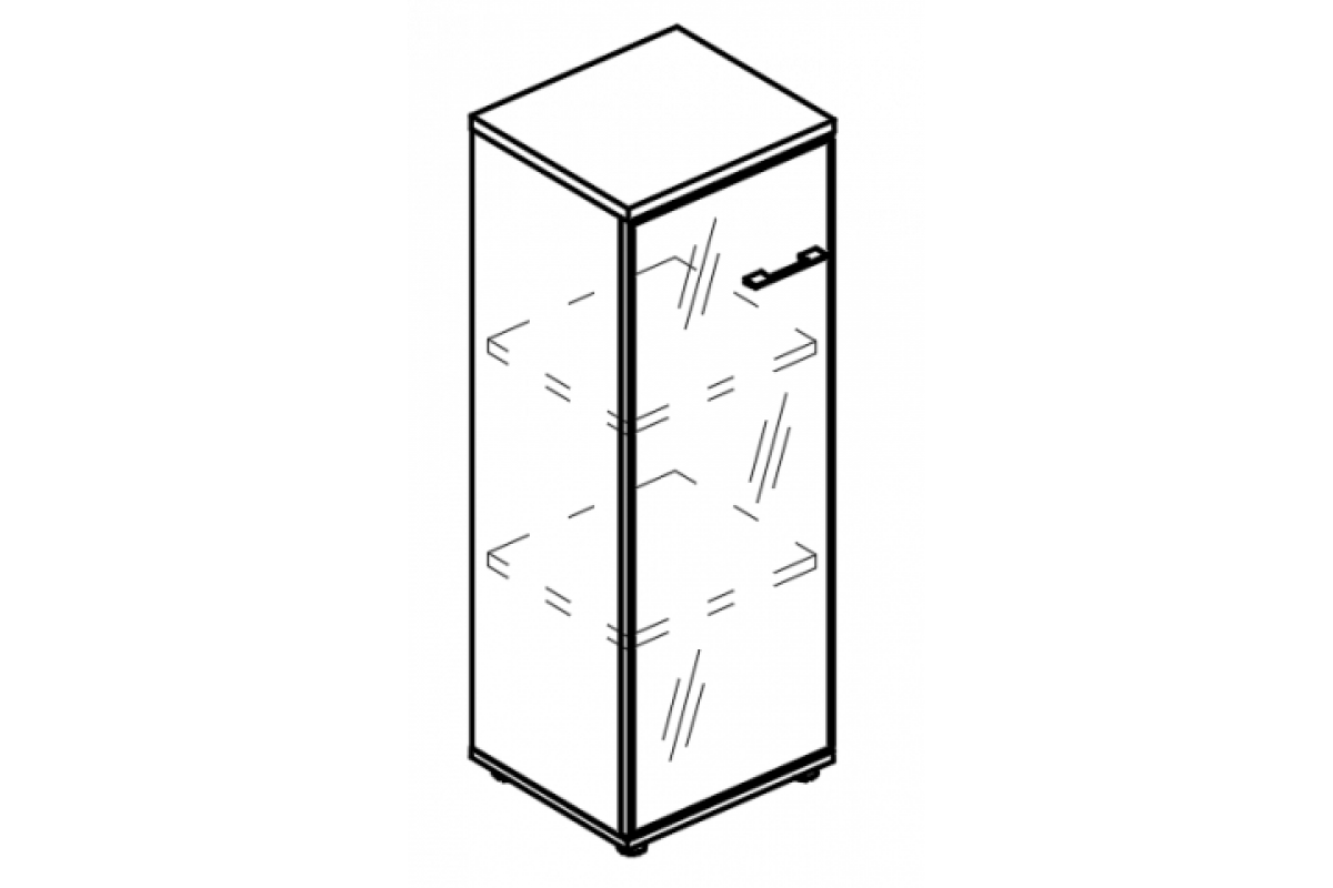 Шкаф средний узкий (топ ДСП) МР 9470 Alta