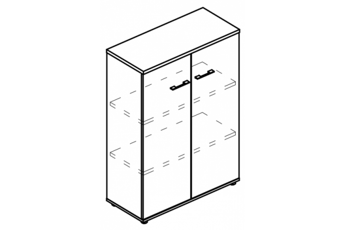 Шкаф средний закрытый (топ ДСП) МР 9464 Alta