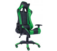 Геймерское кресло Lotus S9 экокожа зеленый