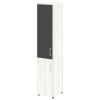 Стеллаж высокий узкий LT-SU 1.2R white/black Yalta