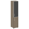 Стеллаж высокий узкий LT-SU 1.2R white/black Yalta