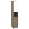 Стеллаж высокий узкий LT-SU 1.4R white/black Yalta