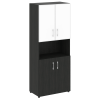 Стеллаж высокий широкий LT-ST 1.4R white/black Yalta