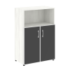 Стеллаж средний широкий LT-ST 2.2R white/black Yalta