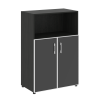 Стеллаж средний широкий LT-ST 2.2R white/black Yalta