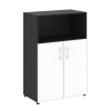 Стеллаж средний широкий LT-ST 2.2R white/black Yalta