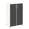 Стеллаж средний широкий LT-ST 2.4R white/black Yalta