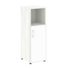 Стеллаж средний узкий LT-SU 2.2R white/black Yalta