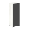 Стеллаж средний узкий LT-SU 2.4R white/black Yalta