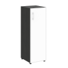 Стеллаж средний узкий LT-SU 2.4R white/black Yalta