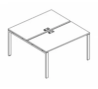 Рабочая станция на металлокаркасе UNO (2х160) А4 Б1 178 БП