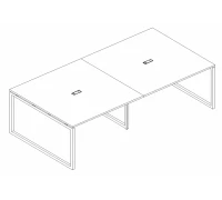 Стол для переговоров на металлокаркасе QUATTRO А4 Б4 132-2 БП