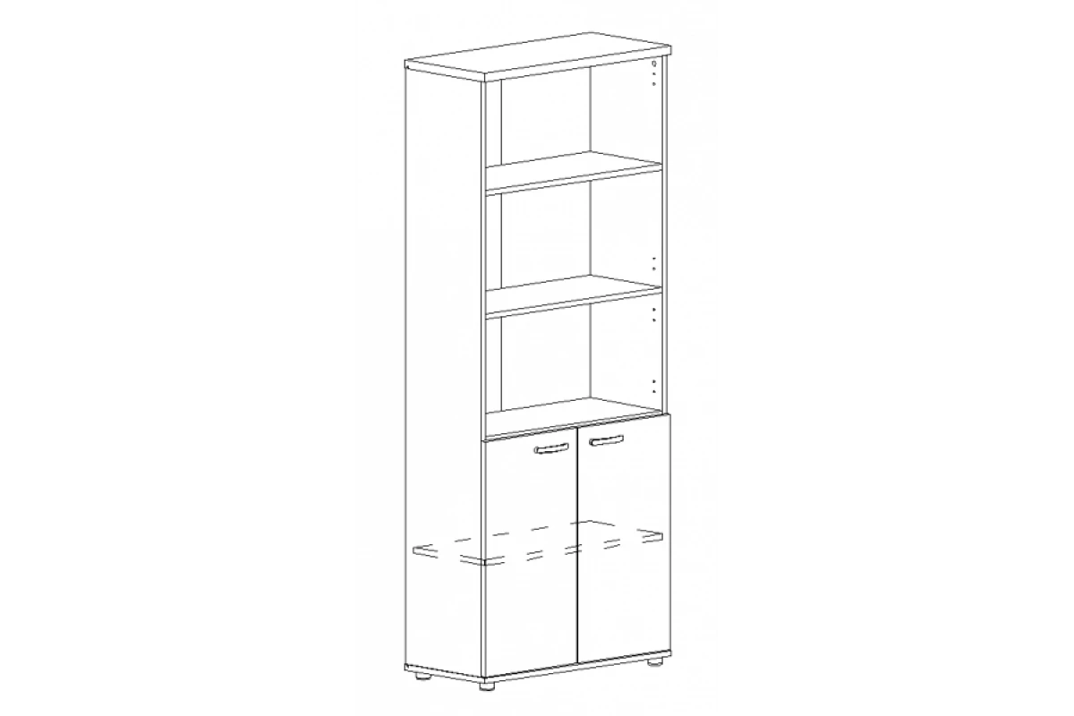 Шкаф для документов полузакрытый А4 9371 БП