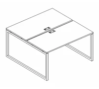 Рабочая станция на металлокаркасе QUATTRO (2х160) А4 Б4 178 БП