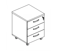 Тумба выкатная 3-ящичная с центральным замком А4 212 БП