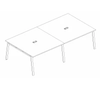 Стол для переговоров на металлокаркасе TRE А4 Б3 136-2 БП