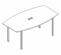 Стол для переговоров на металлокаркасе DUE А4 Б2 111 БП