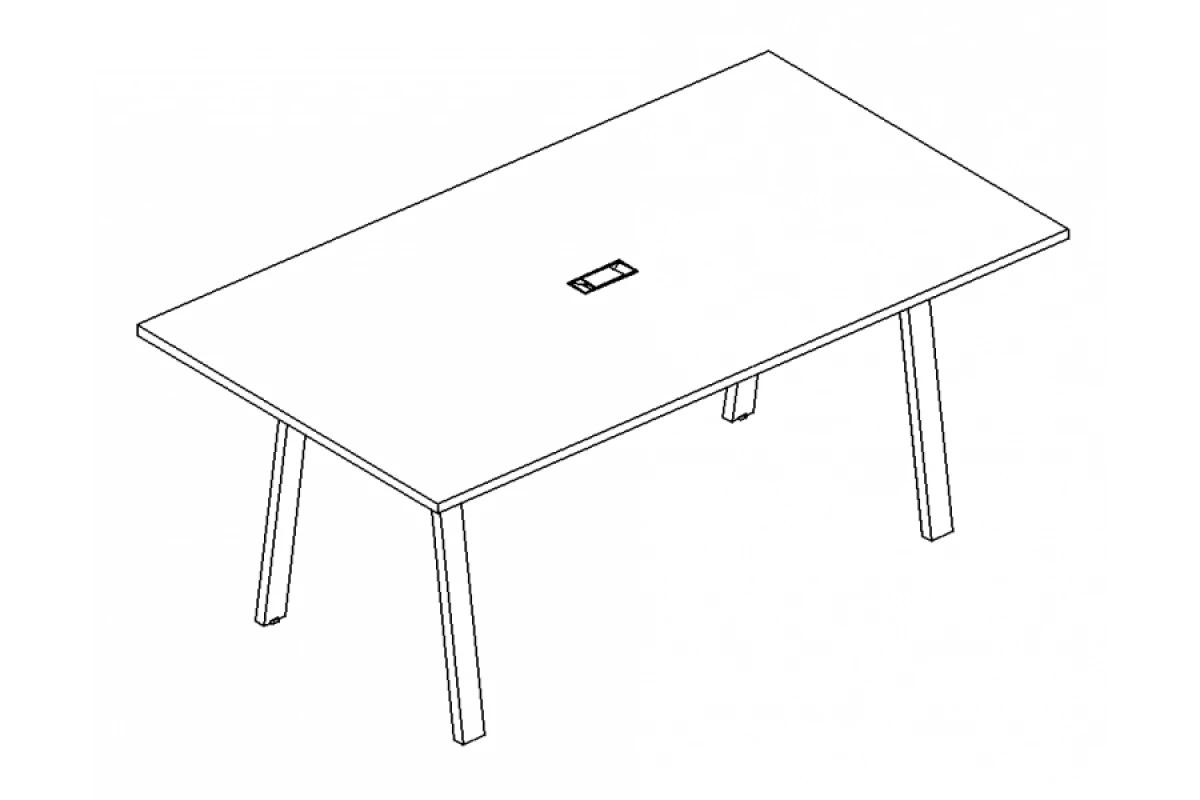 Стол для переговоров на металлокаркасе TRE А4 Б3 124 БП