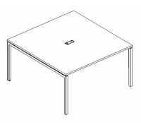 Стол для переговоров на металлокаркасе DUE А4 Б2 131 БП