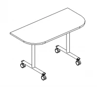 Стол приставной складной А4 С 087 БП