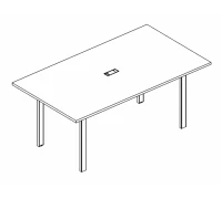 Стол для переговоров на металлокаркасе UNO А4 Б1 122 БП