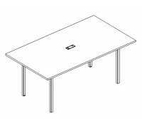 Стол для переговоров на металлокаркасе DUE А4 Б2 121 БП