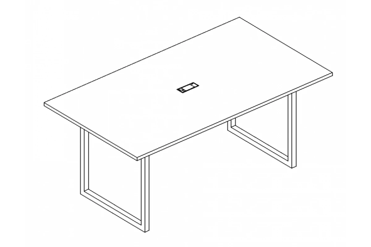 Стол для переговоров на металлокаркасе QUATTRO А4 Б4 121 БП