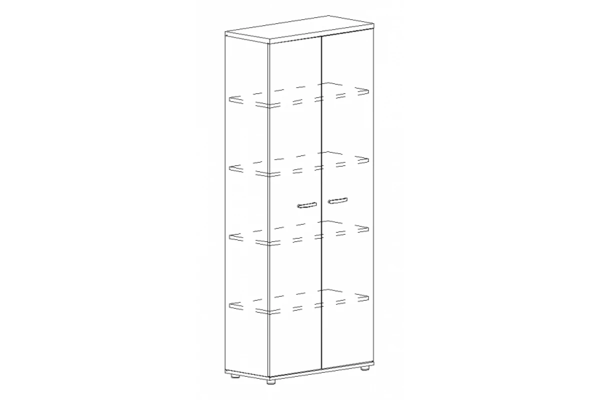 Шкаф для документов закрытый А4 9372 БП