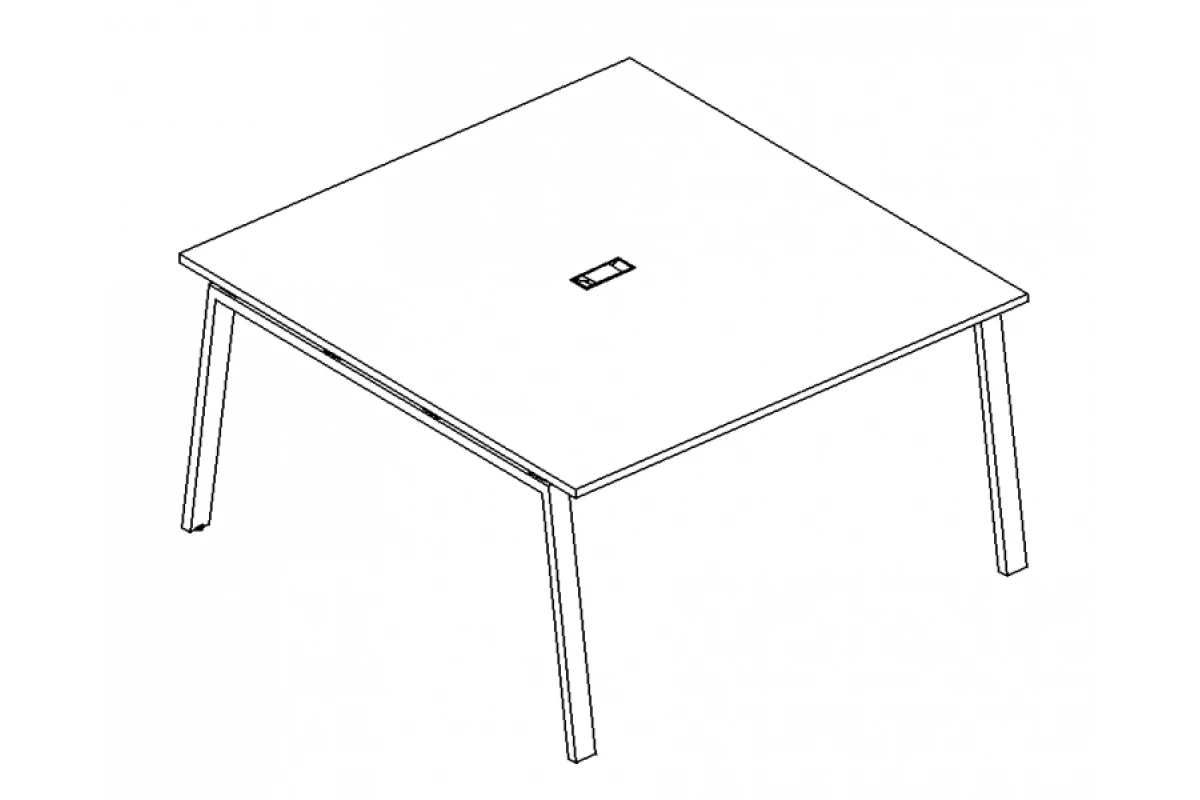 Стол для переговоров на металлокаркасе TRE А4 Б3 135 БП