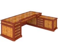 Стол руководителя столешница шпон правая 1101