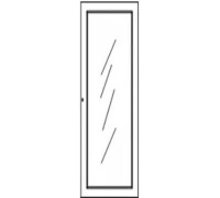 Дверь средняя стеклянная 01185lx