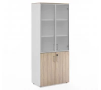 Шкаф серый комбинированный H195 ARMA 