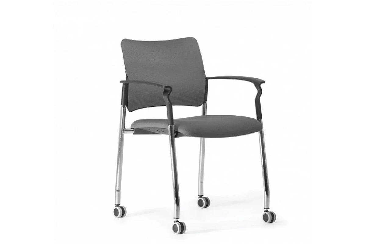 PINKO Кресло обитое на колесах