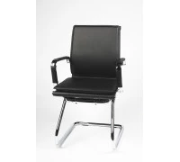 Кресло Харман черная экокожа