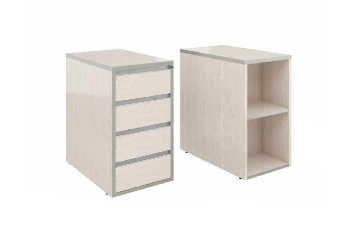 Тумба приставная с полкой с замком V-3.4 ц/з