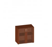 Шкаф широкий низкий со стеклом в раме МДФ (без топа) ФР-4.0+КН-4.4