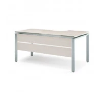 Стол письменный эргономичный с царгой на металлокаркасе V-1.6.2М_R