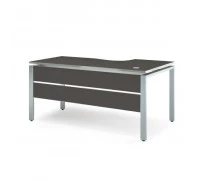 Стол письменный эргономичный с царгой на металлокаркасе V-1.6.2М_R