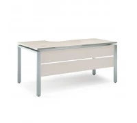 Стол письменный эргономичный с царгой на металлокаркасе V-1.6.2М_L