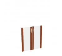 Двери стеклянные низкие в рамке МДФ (2 шт.) КН-4.4