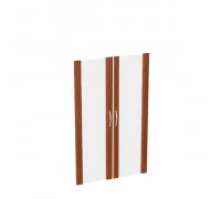 Двери стеклянные средние в рамке МДФ (2 шт.) КН-4.5