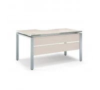 Стол письменный эргономичный с царгой на металлокаркасе V-1.5.2М_L